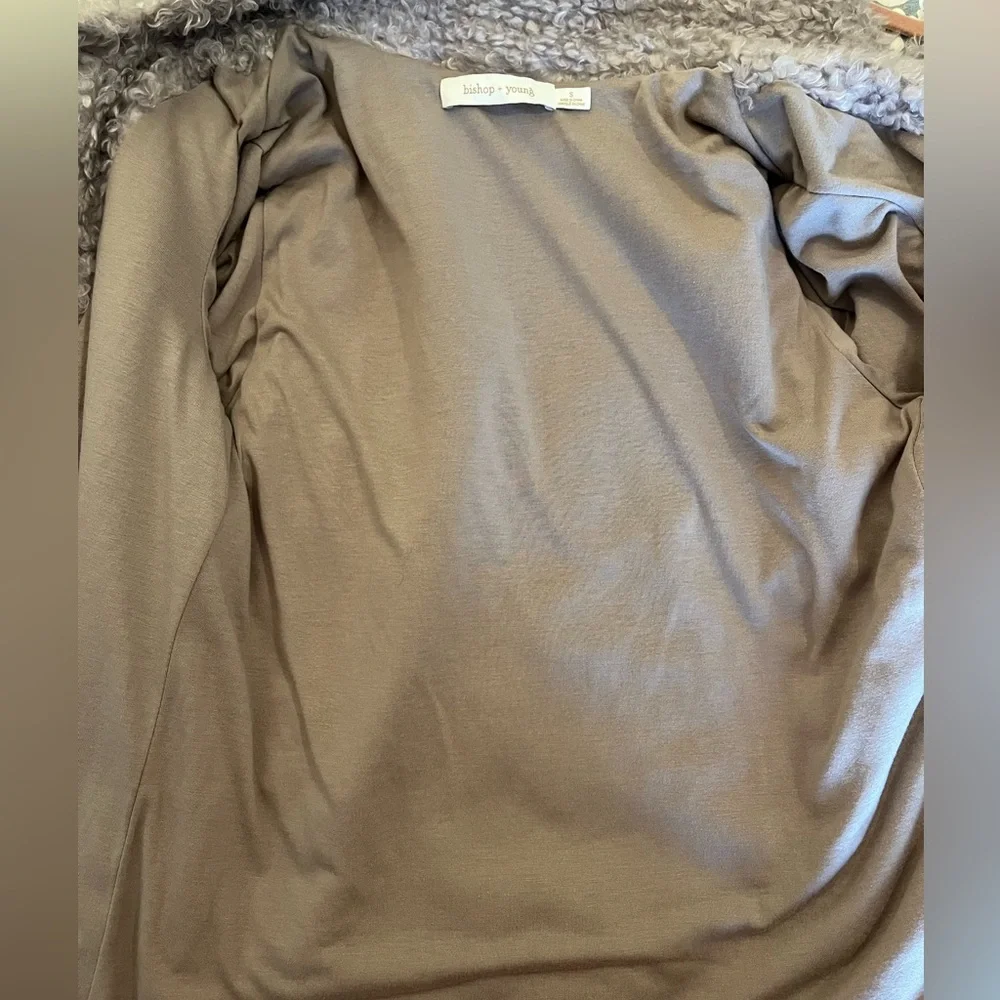 bishop + young Teddy Jacket in Grey Size Small - Picture 6 of 9